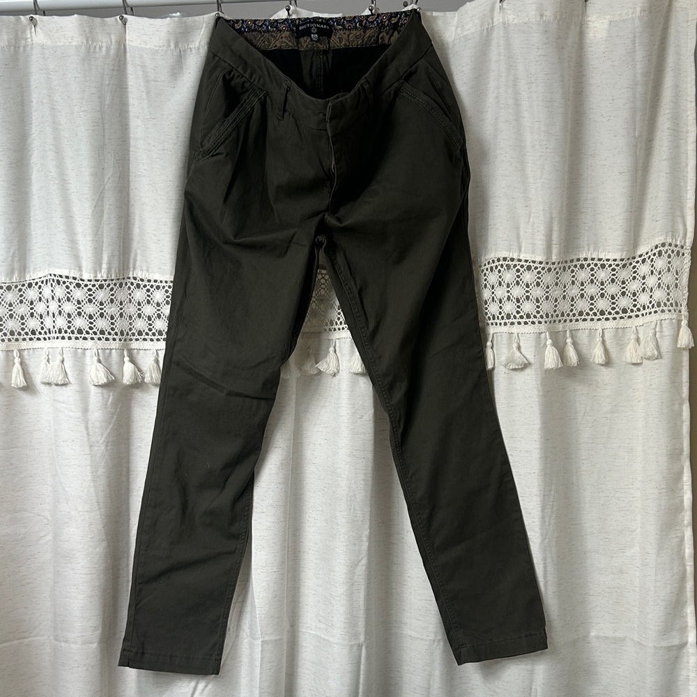 Women's Olive Straight Leg Pants